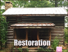 Historic Log Cabin Restoration  Blounts Creek, North Carolina